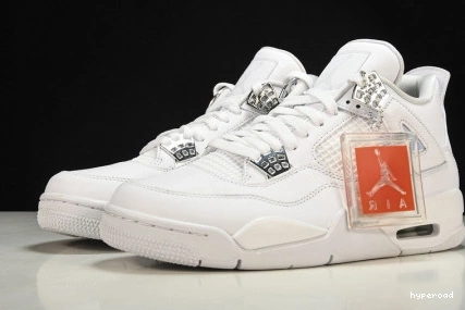 Hyperoad MENS JORDAN RETRO AIR WHITE “PURE 4 MONEY” 1118